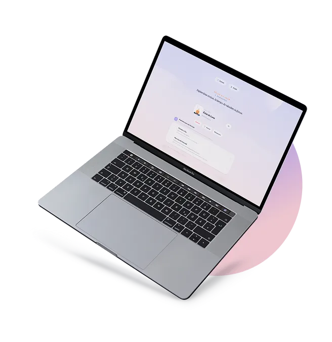 Présentation de l’application sur ordinateur